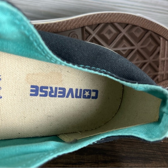 Converse All Star Low Black Green Shoes - Men’s 11 - Women’s 13 - Picture 6 of 9